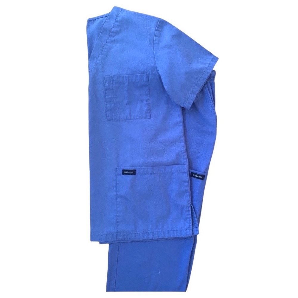 Dagacci ceil blue scrub set